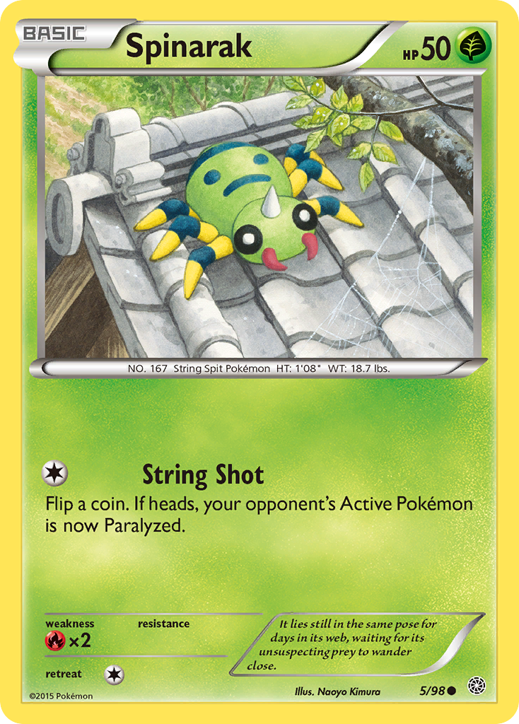 Spinarak (5/98) [XY: Ancient Origins] | Amazing Games TCG