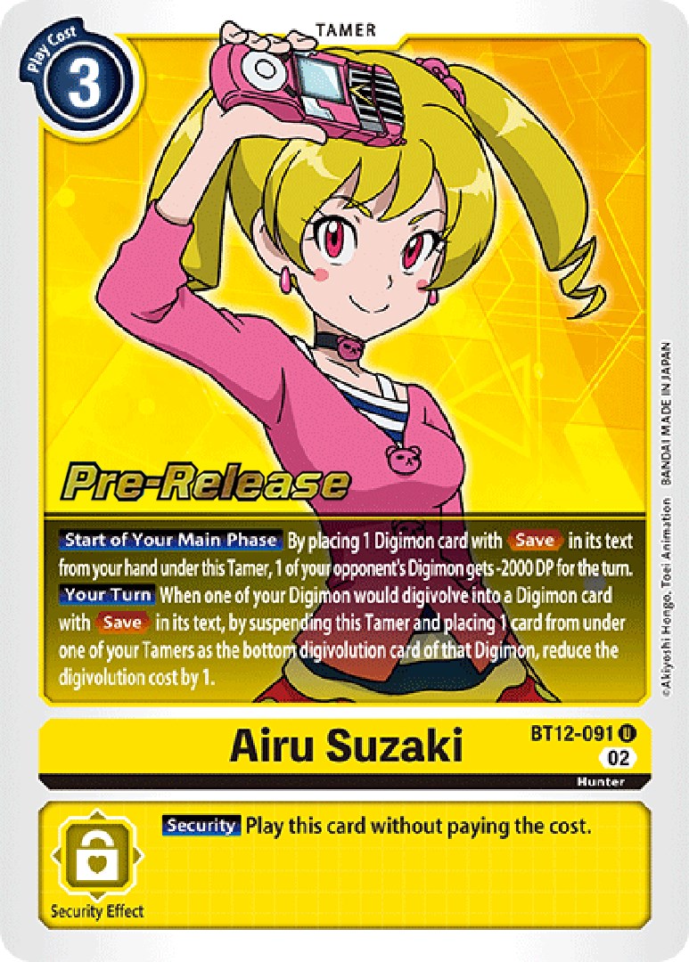 Airu Suzaki [BT12-091] [Across Time Pre-Release Cards] | Amazing Games TCG