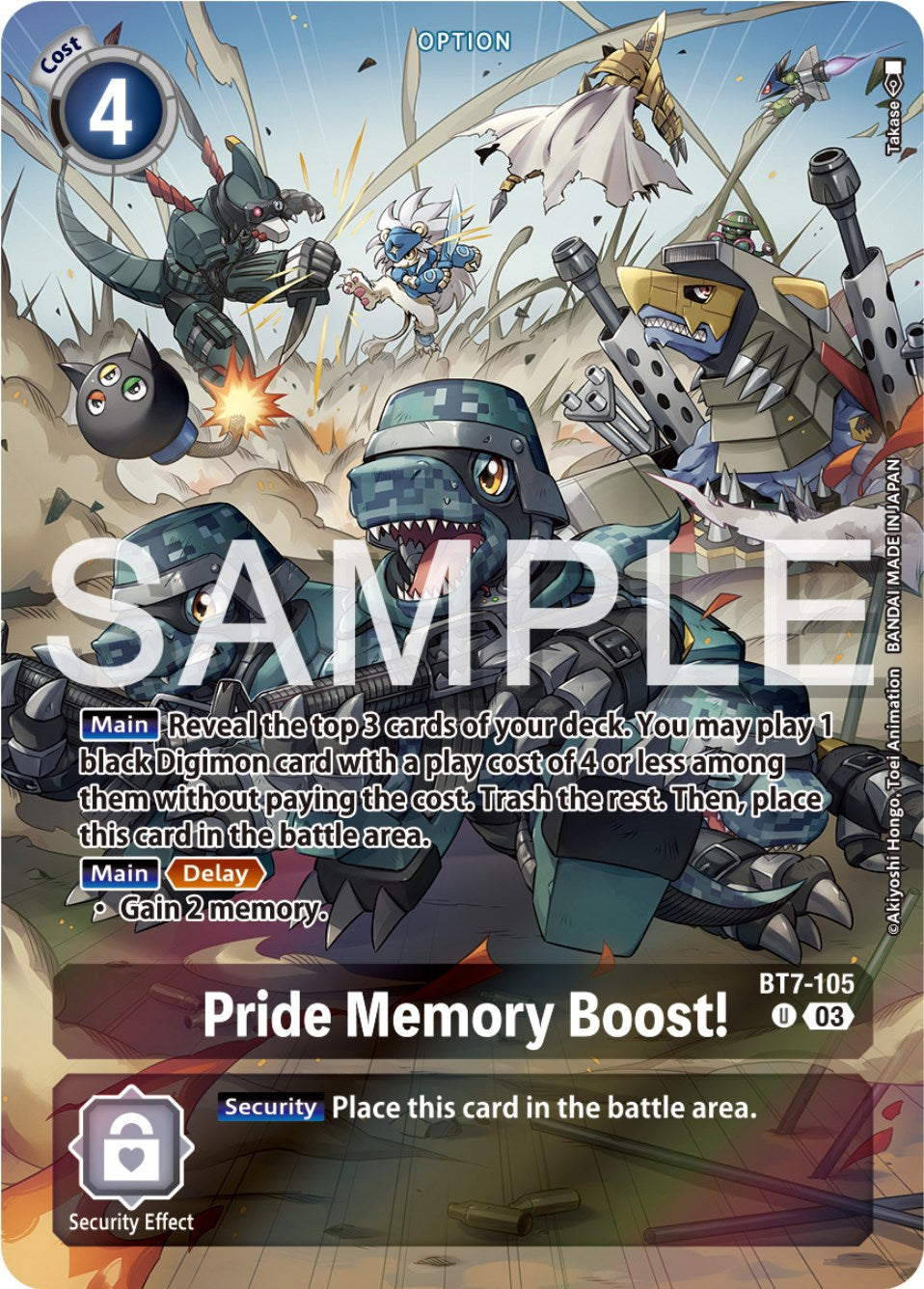 Pride Memory Boost! [BT7-105] (Reprint) [Starter Deck: Double Typhoon Advanced Deck Set] | Amazing Games TCG