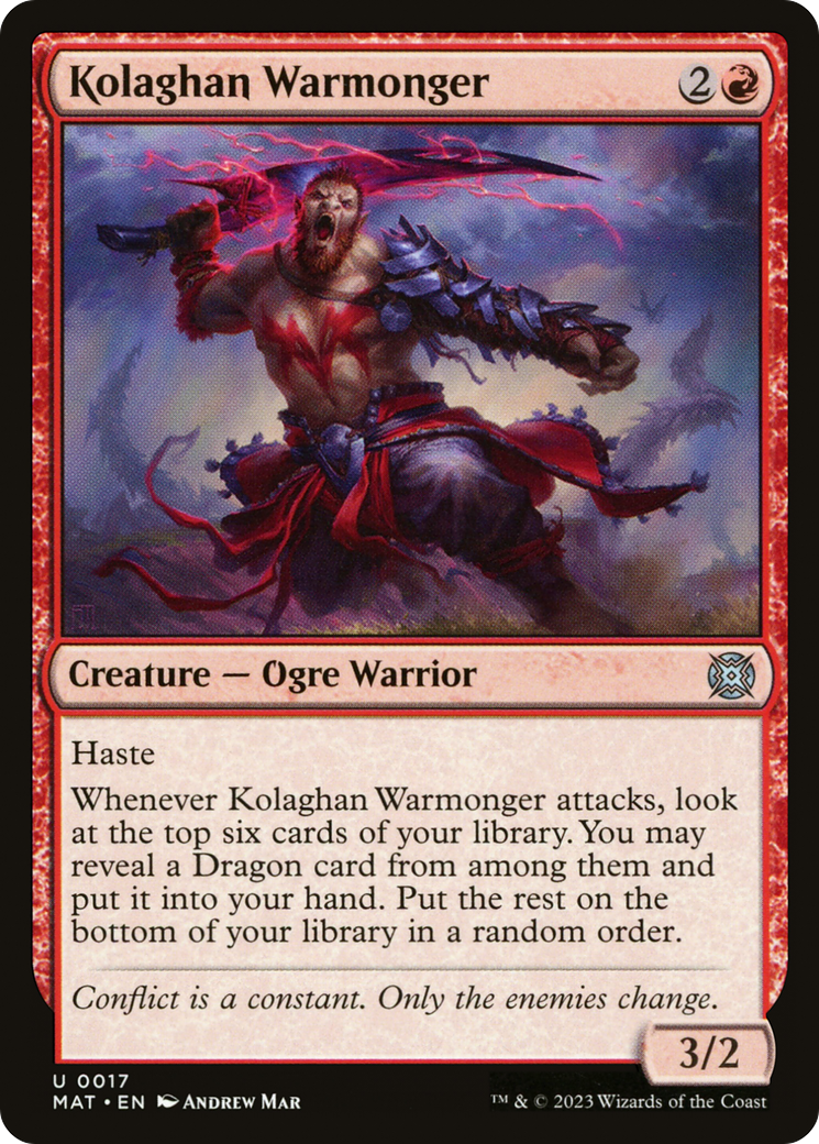 Kolaghan Warmonger [March of the Machine: The Aftermath] | Amazing Games TCG