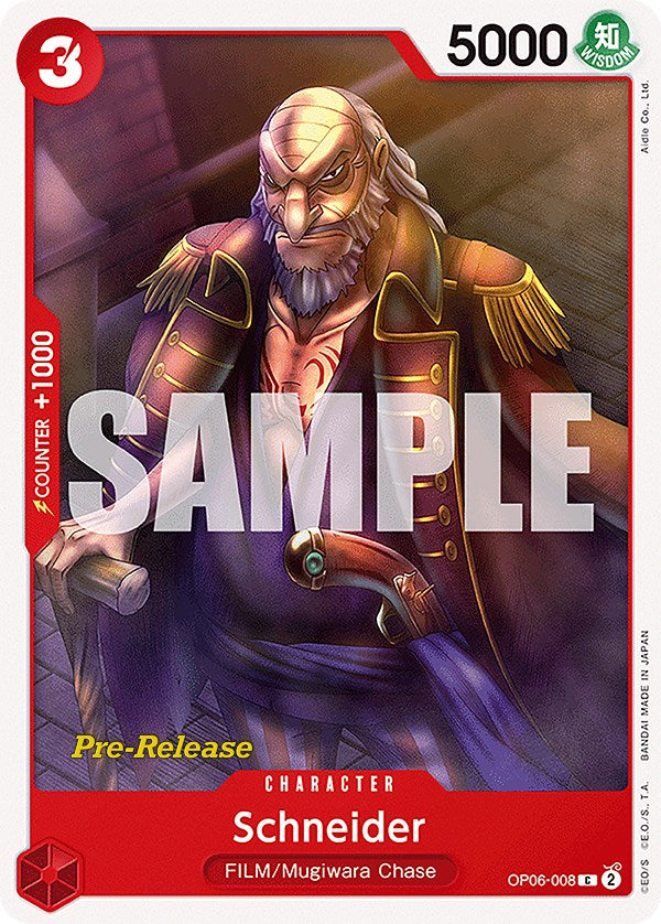 Schneider [Wings of the Captain Pre-Release Cards] | Amazing Games TCG