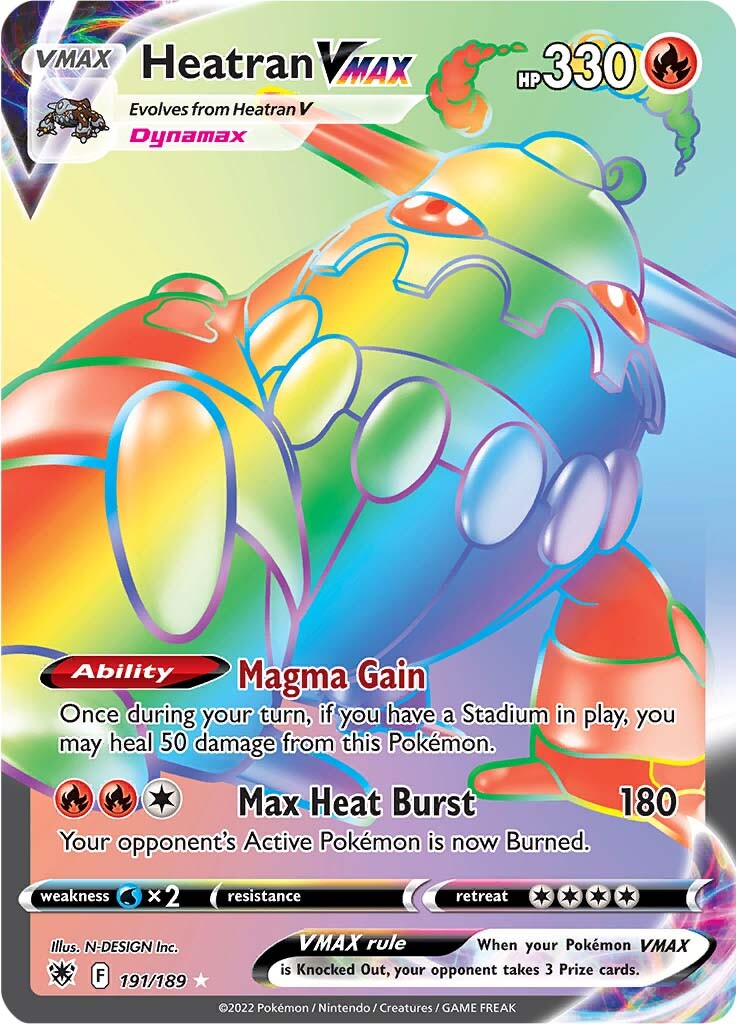 Heatran VMAX (191/189) [Sword & Shield: Astral Radiance] | Amazing Games TCG