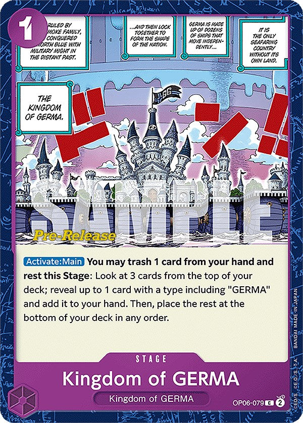 Kingdom of GERMA [Wings of the Captain Pre-Release Cards] | Amazing Games TCG