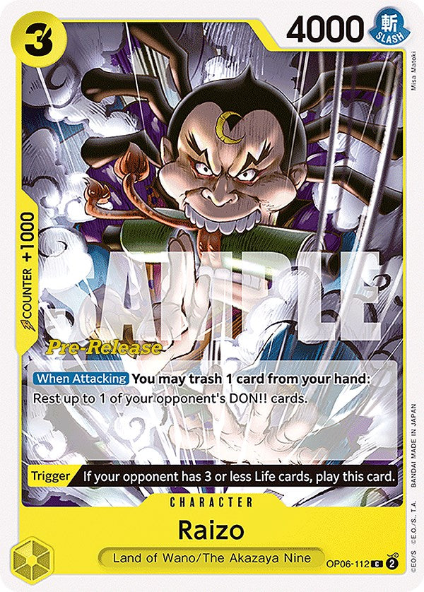 Raizo [Wings of the Captain Pre-Release Cards] | Amazing Games TCG