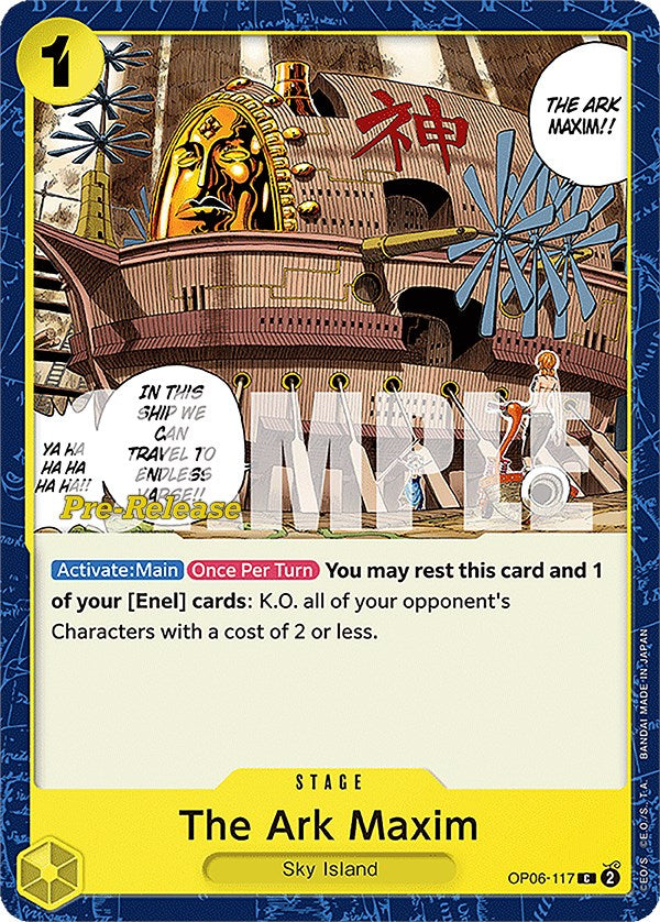 The Ark Maxim [Wings of the Captain Pre-Release Cards] | Amazing Games TCG