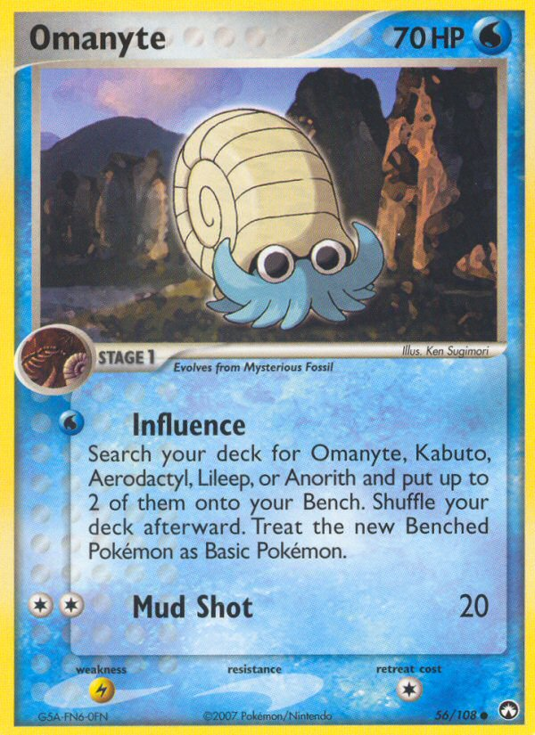 Omanyte (56/108) [EX: Power Keepers] | Amazing Games TCG