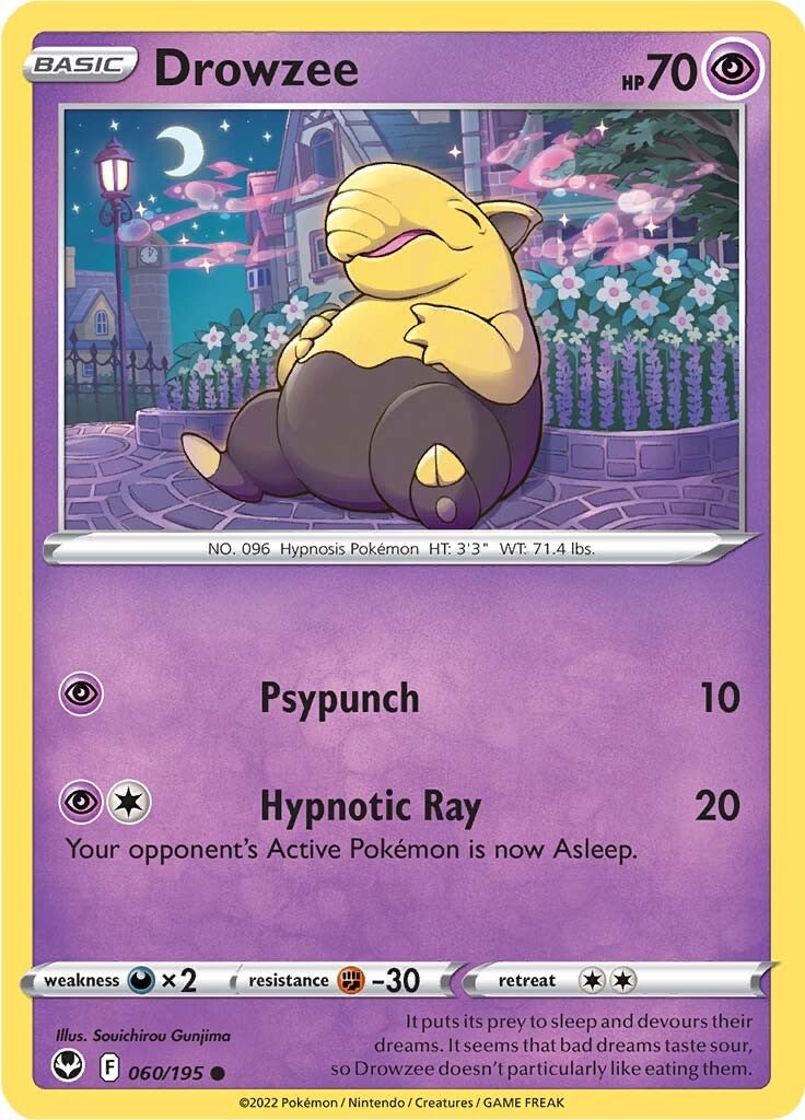 Drowzee (060/195) [Sword & Shield: Silver Tempest] | Amazing Games TCG