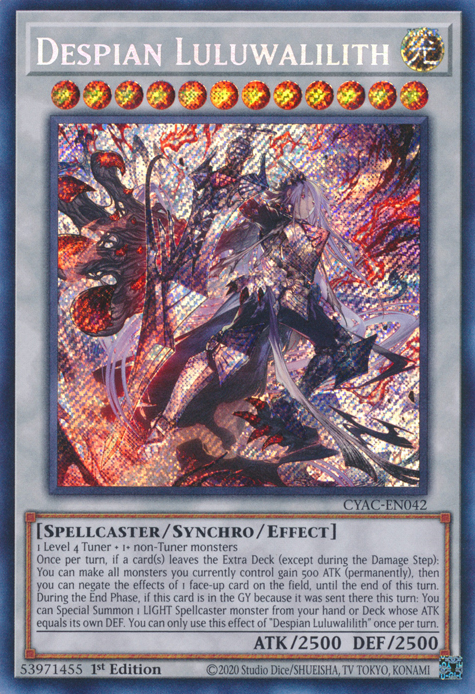 Despian Luluwalilith [CYAC-EN042] Secret Rare | Amazing Games TCG