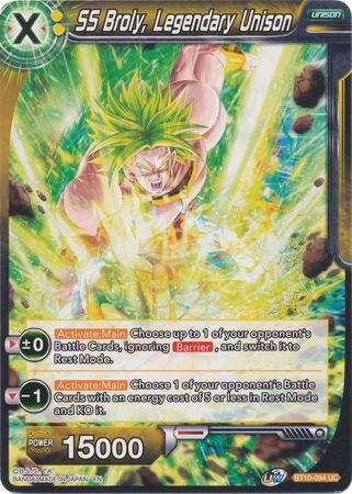 SS Broly, Legendary Unison (BT10-094) [Rise of the Unison Warrior] | Amazing Games TCG