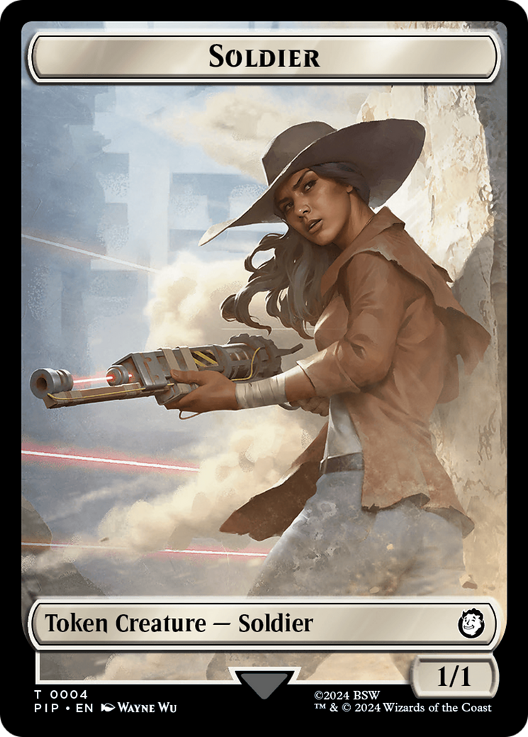 Junk // Soldier (0004) Double-Sided Token [Fallout Tokens] | Amazing Games TCG