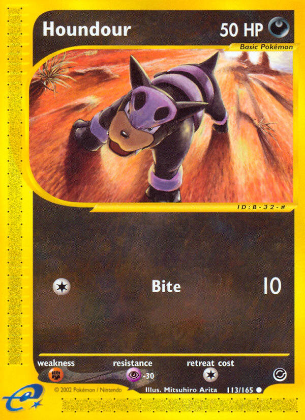 Houndour (113/165) [Expedition: Base Set] | Amazing Games TCG