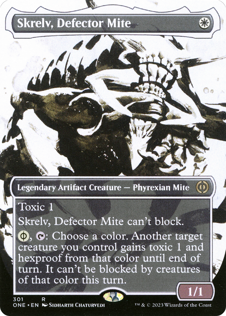 Skrelv, Defector Mite (Borderless Ichor) [Phyrexia: All Will Be One] | Amazing Games TCG