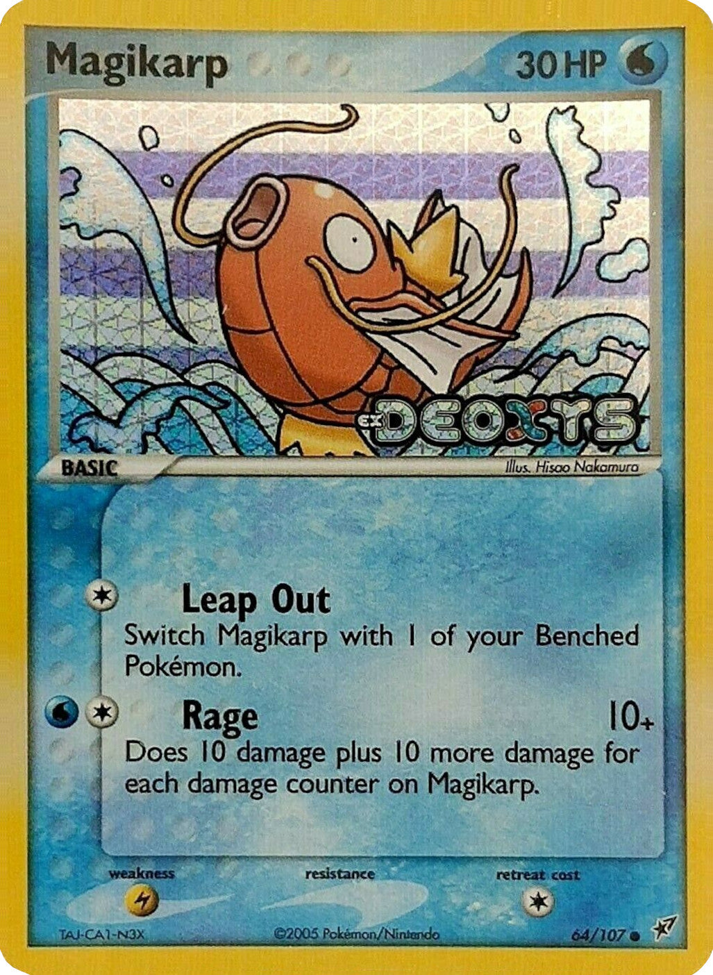 Magikarp (64/107) (Stamped) [EX: Deoxys] | Amazing Games TCG