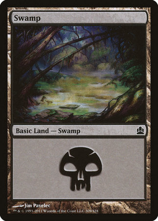 Swamp (309) [Commander 2011] | Amazing Games TCG