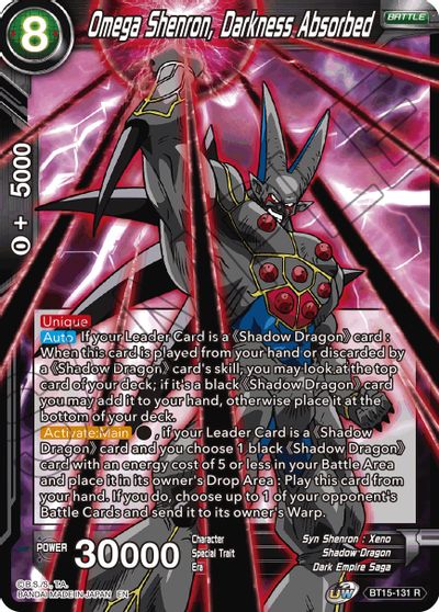 Omega Shenron, Darkness Absorbed [BT15-131] | Amazing Games TCG