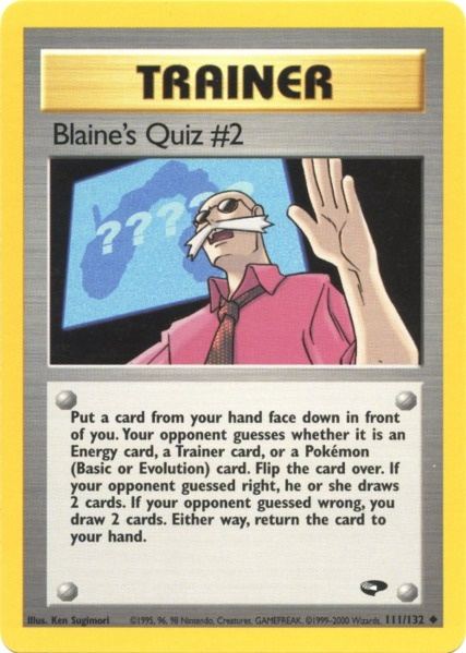 Blaine's Quiz #2 (111/132) [Gym Challenge Unlimited] | Amazing Games TCG