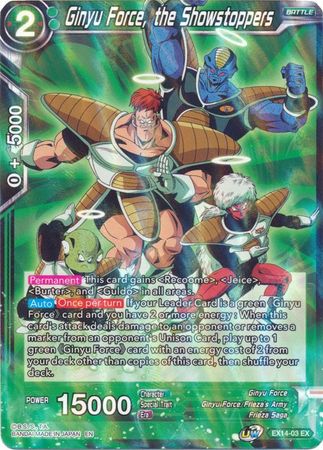 Ginyu Force, the Showstoppers (EX14-03) [Battle Advanced] | Amazing Games TCG