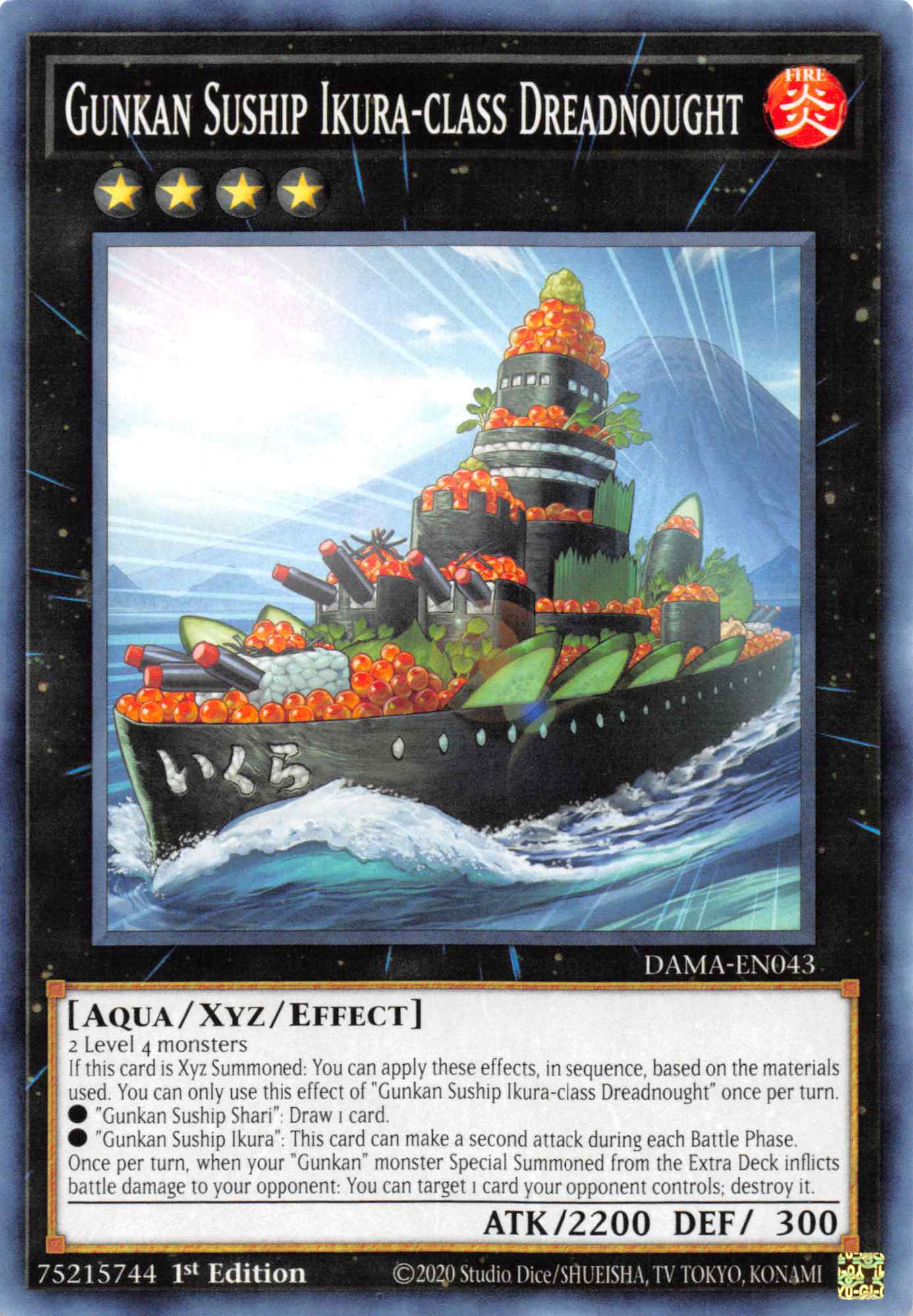 Gunkan Suship Ikura-class Dreadnought [DAMA-EN043] Common | Amazing Games TCG