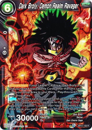 Dark Broly, Demon Realm Ravager (BT11-133) [Vermilion Bloodline] | Amazing Games TCG