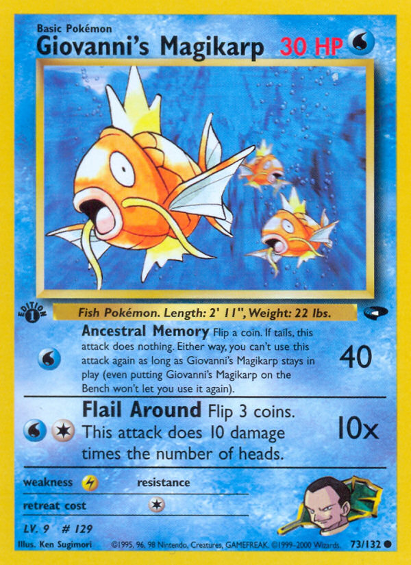 Giovanni's Magikarp (73/132) [Gym Challenge 1st Edition] | Amazing Games TCG