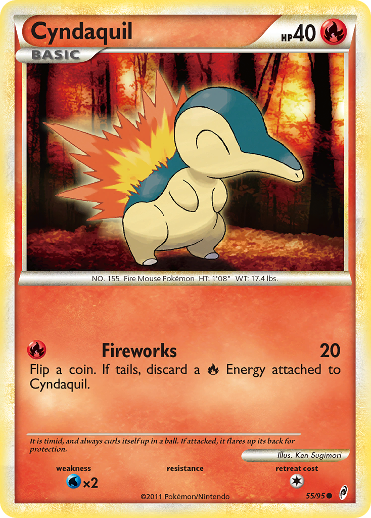 Cyndaquil (55/95) [HeartGold & SoulSilver: Call of Legends] | Amazing Games TCG