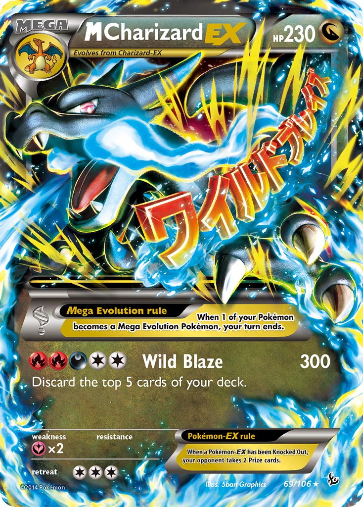 M Charizard EX (69/106) [XY: Flashfire] | Amazing Games TCG