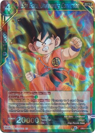 Son Goku, Unwavering Conviction (DB3-116) [Giant Force] | Amazing Games TCG