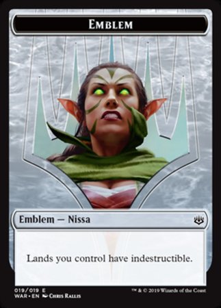 Emblem - Nissa, Who Shakes the World [War of the Spark Tokens] | Amazing Games TCG
