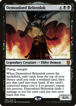 Demonlord Belzenlok [Dominaria Promos] | Amazing Games TCG