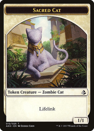 Sacred Cat Token [Amonkhet Tokens] | Amazing Games TCG