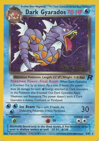 Dark Gyarados (8/82) (Prerelease Promo) [Team Rocket Unlimited] | Amazing Games TCG