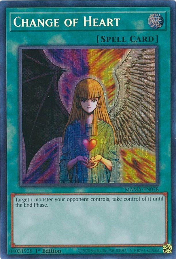 Change of Heart [MAMA-EN078] Secret Pharaoh's Rare | Amazing Games TCG