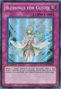 Blessings for Gusto [Hidden Arsenal 5: Steelswarm Invasion] [HA05-EN059] | Amazing Games TCG