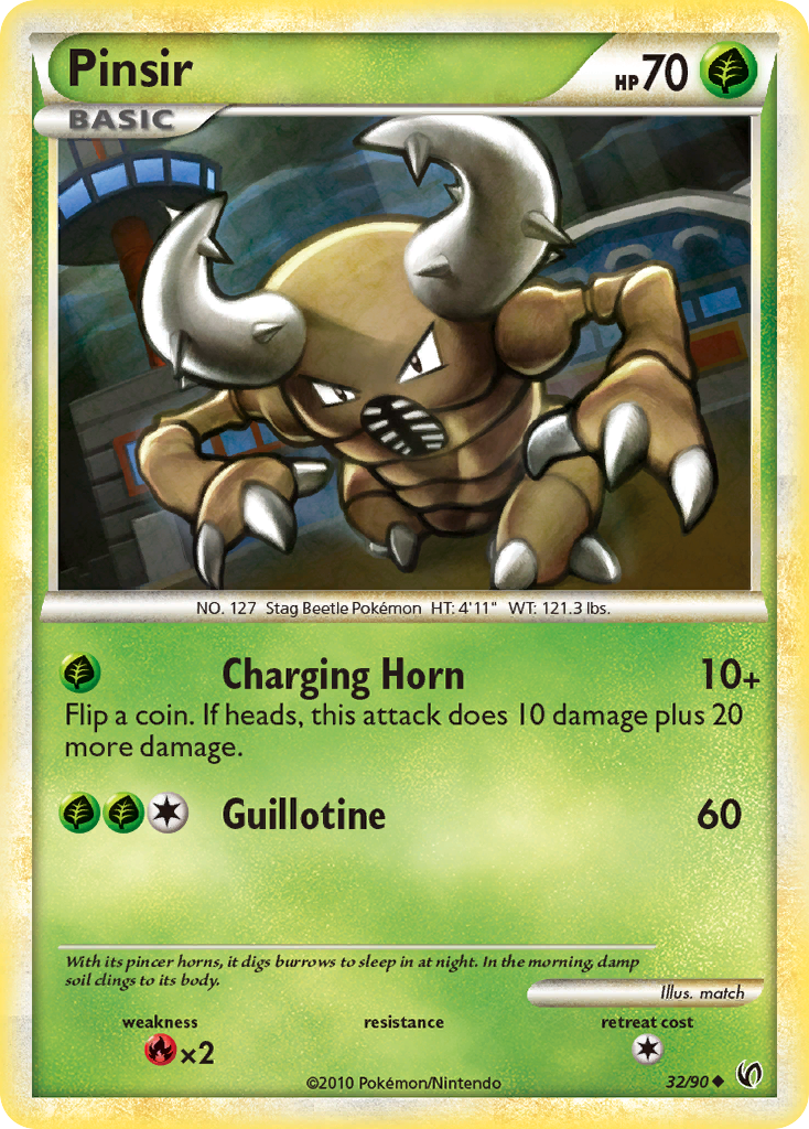 Pinsir (32/90) [HeartGold & SoulSilver: Undaunted] | Amazing Games TCG