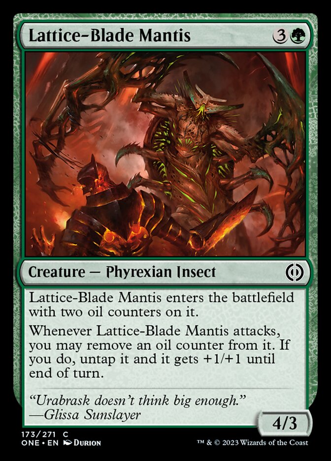 Lattice-Blade Mantis [Phyrexia: All Will Be One] | Amazing Games TCG