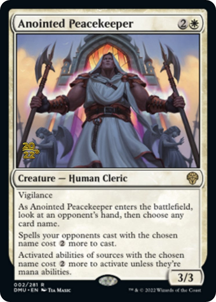 Anointed Peacekeeper [Dominaria United Prerelease Promos] | Amazing Games TCG