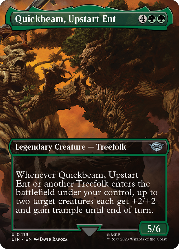 Quickbeam, Upstart Ent (Borderless Alternate Art) [The Lord of the Rings: Tales of Middle-Earth] | Amazing Games TCG