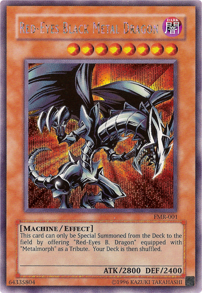 Red-Eyes Black Metal Dragon (Forbidden Memories) [FMR-001] Prismatic Secret Rare | Amazing Games TCG