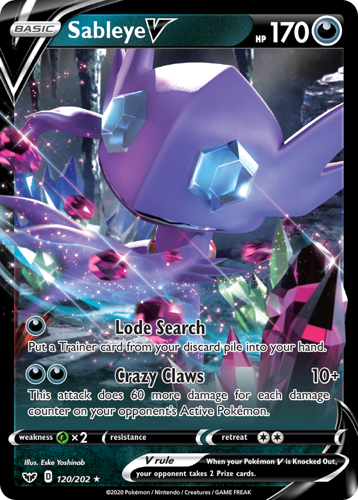 Sableye V (120/202) [Sword & Shield: Base Set] | Amazing Games TCG