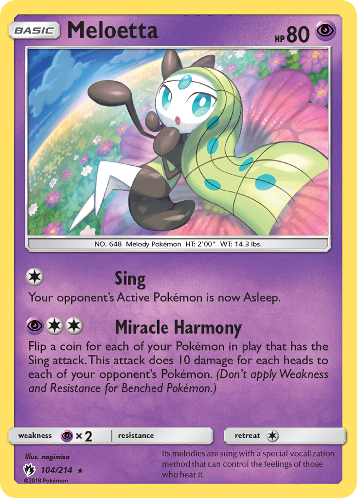 Meloetta (104/214) [Sun & Moon: Lost Thunder] | Amazing Games TCG