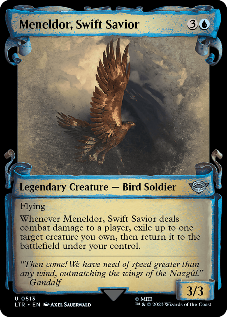Meneldor, Swift Savior [The Lord of the Rings: Tales of Middle-Earth Showcase Scrolls] | Amazing Games TCG