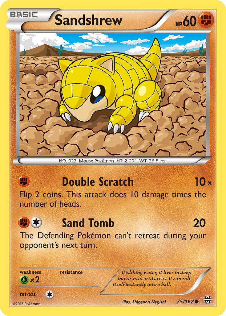 Sandshrew (75/162) [XY: BREAKthrough] | Amazing Games TCG