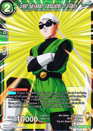 Great Saiyaman, Vanquisher of Villainy (BT11-065) [Vermilion Bloodline] | Amazing Games TCG