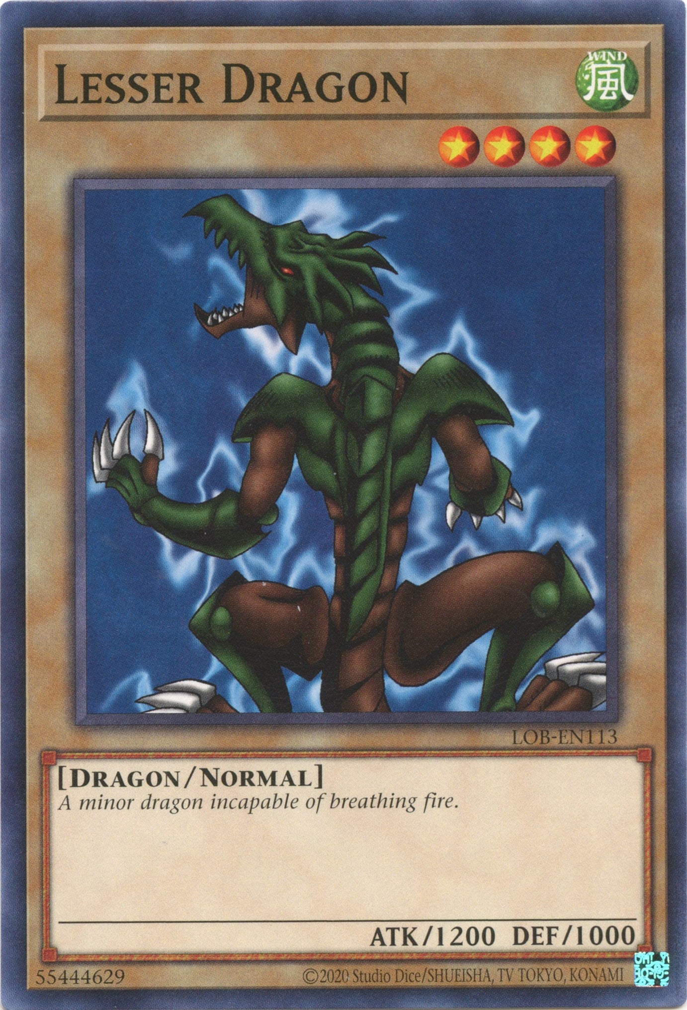 Lesser Dragon (25th Anniversary) [LOB-EN113] Common | Amazing Games TCG