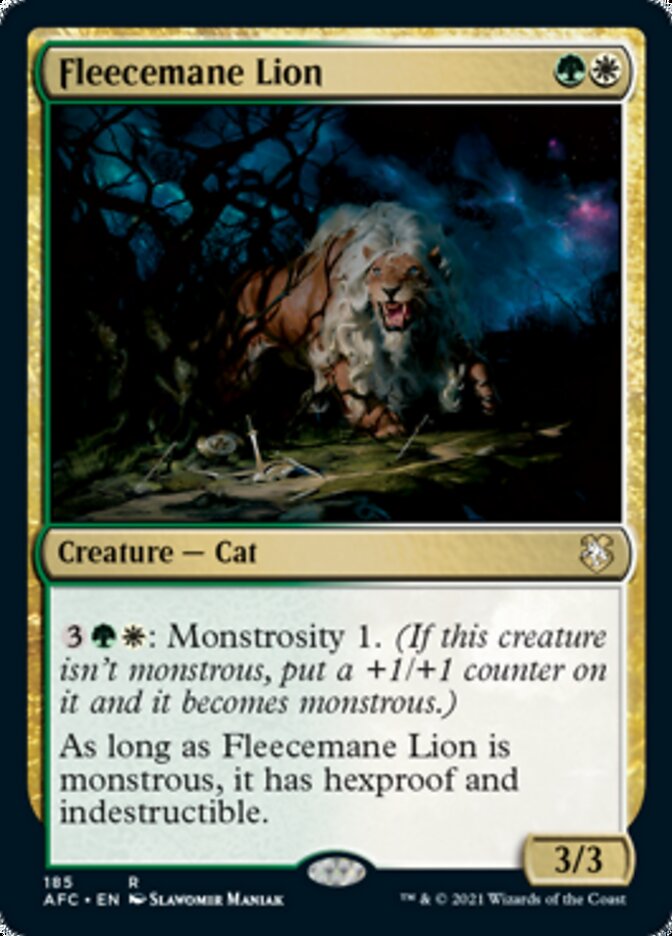 Fleecemane Lion [Dungeons & Dragons: Adventures in the Forgotten Realms Commander] | Amazing Games TCG