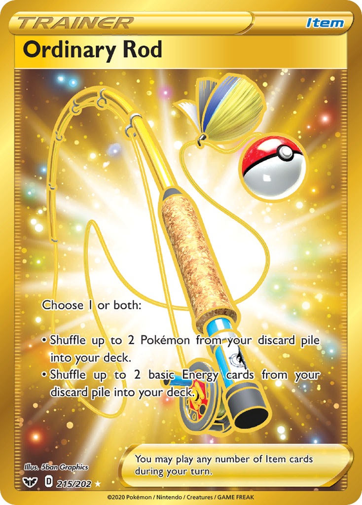 Ordinary Rod (215/202) [Sword & Shield: Base Set] | Amazing Games TCG