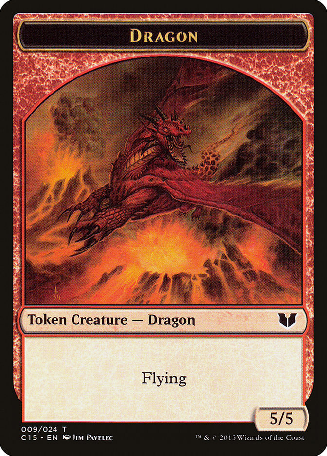 Dragon // Dragon Double-Sided Token [Commander 2015 Tokens] | Amazing Games TCG