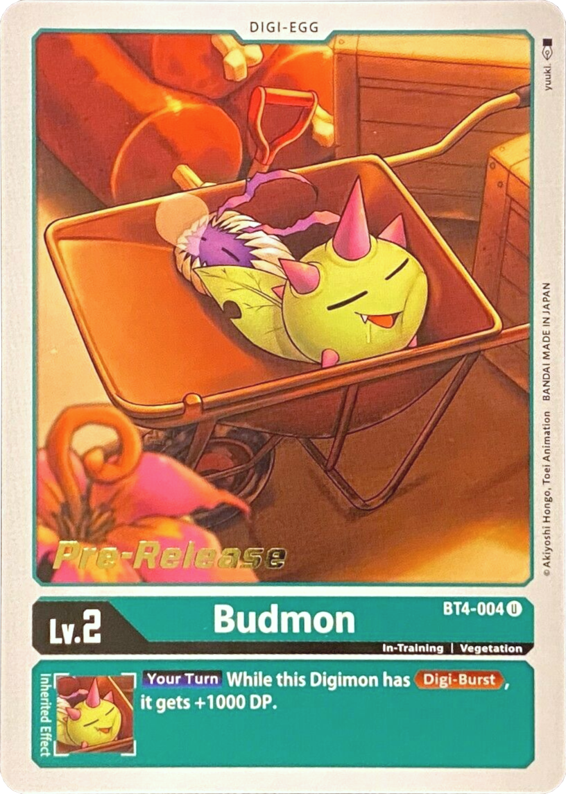 Budmon [BT4-004] [Great Legend Pre-Release Promos] | Amazing Games TCG