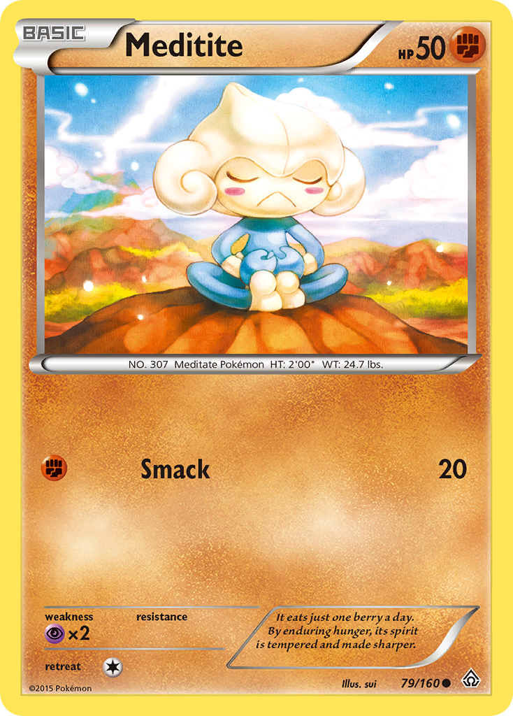 Meditite (79/160) [XY: Primal Clash] | Amazing Games TCG