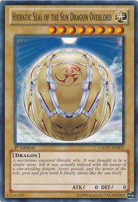 Hieratic Seal of the Sun Dragon Overlord [Galactic Overlord] [GAOV-EN002] | Amazing Games TCG